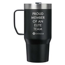 aerial view a black stanley everyday suburban mug 24 oz, image 1 of 6