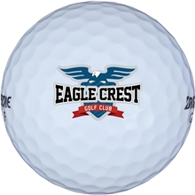 aerial view a white bridgestone treosoft golf balls - 12 pack, image 1 of 5