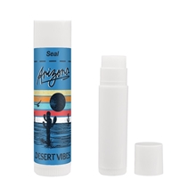 aerial view a white peppermint spf 15 lip balm, image 1 of 2