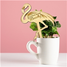 a group of wood garden stakes - 5 h x 3 w x 1/8 t