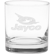 aerial view a clear moderne glass co - deep etched 11 oz executive old fashioned glass, image 1 of 2
