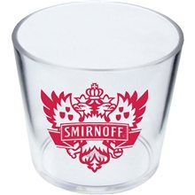 a clear 3 oz heavy wall plastic cup
