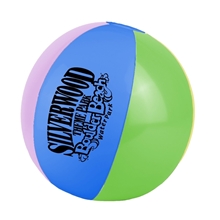 aerial view a multicolor 16 beach ball, image 1 of 4