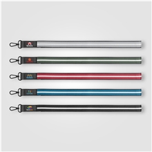 aerial view a group of newport rpet woven chevron phone strap lanyard - 17.19 1, image 1 of 2