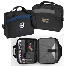 a group of slim line tsa computer brief