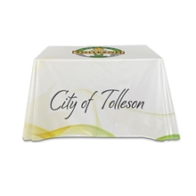 aerial view a white table throw - 2 x 4, image 1 of 2