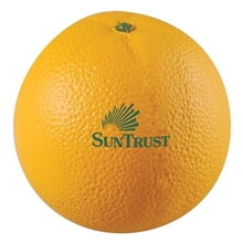 aerial view a orange orange stress reliever, image 1 of 2