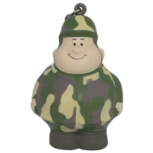 aerial view a camo army bert stress reliever keychain, image 1 of 4