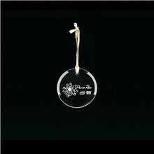 a clear clearaward jade crystal circle ornament