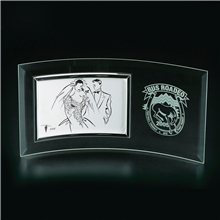 a clear clearaward frame jade crystal frame award