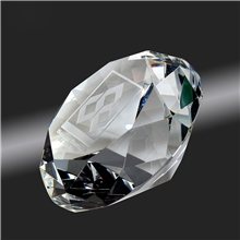 a clear clearaward diamond paperweight