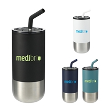 a group of lagom insulated 16oz stainless steel tumbler with straw