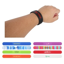 aerial view a group of sensory slap bracelet, image 1 of 2