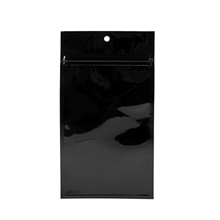 aerial view a black 14 gram barrier bag 4 x 6 1/2, image 1 of 2