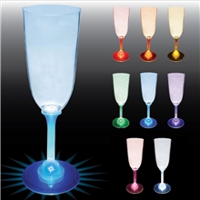 7 oz Lighted Standard Stem Champagne - Plastic
