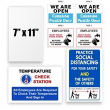 7 X 11 Full Color Corrugated Plastic Signs