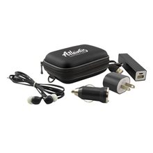 a black handy tech travel kit