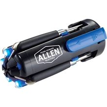 aerial view a royal blue penta 6- in -1 screwdriver flashlight, image 1 of 5