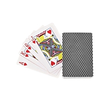 aerial view a black value playing cards with case, image 1 of 4