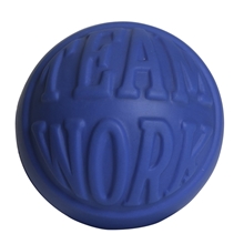 aerial view a blue teamwork stress balls, image 1 of 3
