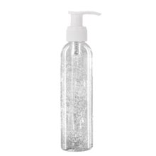 8 oz Clear Sanitizer in Clear Bottle with Pump