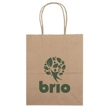 Paper Recyclable Gift Tote Bag 7.75 X 9.75
