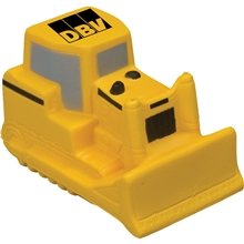 a yellow bulldozer stress reliever