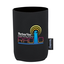 aerial view a black koozie(r) magnetic can cooler, image 1 of 6