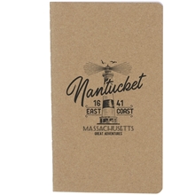 aerial view a natural 3 x 5 fsc(r) mix recycled mini notebook, image 1 of 4