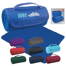 Promotional Large Roll - Up Velcro Closure Blanket