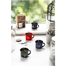 aerial view a group of mini campfire mug blossom kit, image 1 of 9