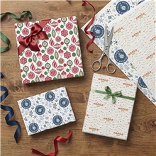 a group of custom branded wrapping paper