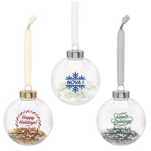 a group of shimmer fill ornament