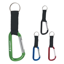 8mm Carabiner with Black Strap