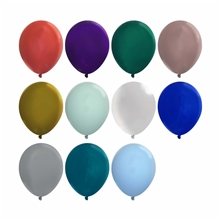 9 Deluxe Metallic Latex Balloons
