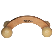 aerial view a wooden 4 balls wooden massager, image 1 of 8