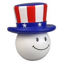 a blue/red/white patriotic mad cap - stress reliever