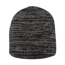 a black/ dark grey sportsman - 8 marled beanie