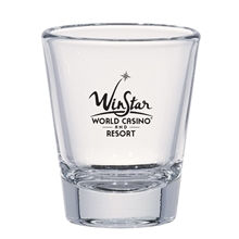 aerial view a clear original whiskey shooter, image 1 of 2