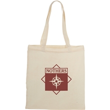 aerial view a natural nevada 3.5oz cotton convention tote, image 1 of 4
