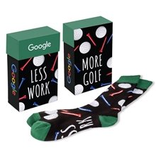 ACE Golf Themed Socks in Flip Top Box