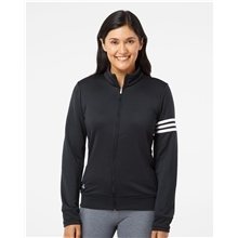 Adidas - Womens ClimaLite 3- Stripes French Terry Full - Zip Jacket - COLORS