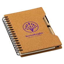 Agenda Recycled Spiral Notebook with Sticky Notes Pen