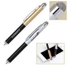 Aluminum Ballpoint Pen with Fiber Cloth Capacitive Stylus