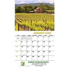 American Agriculture Wall Calendar 2025 Stapled