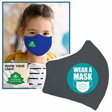 Anti - Microbial Woven Fabric Face Mask - Kids