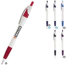 Archer White Pen w / Colored Gripper Accents