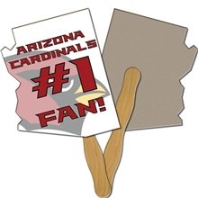 Arizona State Shape Recycled Hand Fan - Paper Products