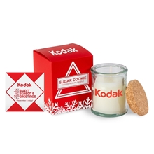Aromatherapy Candle Jar with Cork Lid in Soft Touch Gift Box