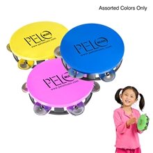 Assorted Colors Plastic Tambourine